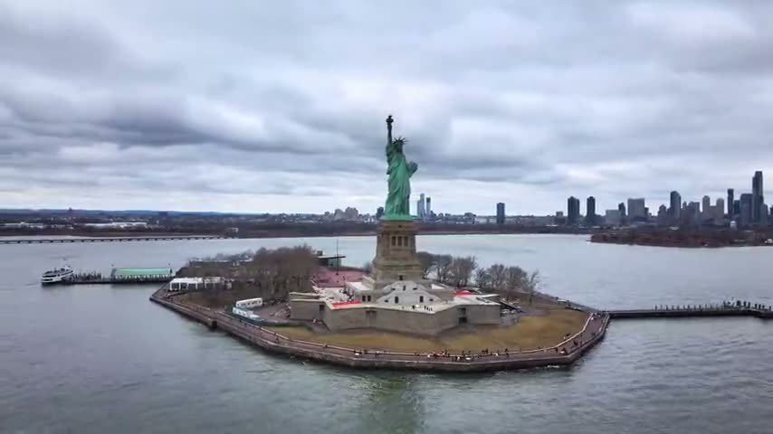 Aerial of Manhattan, second angle